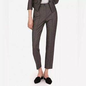 Express High Waist Seamed Pintuck Ankle Pants